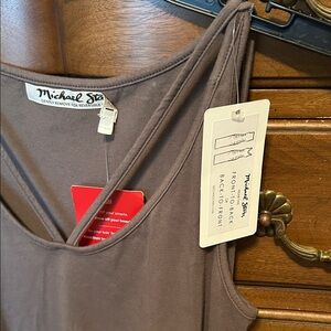 Michael Stars Taupe Sleeveless Top